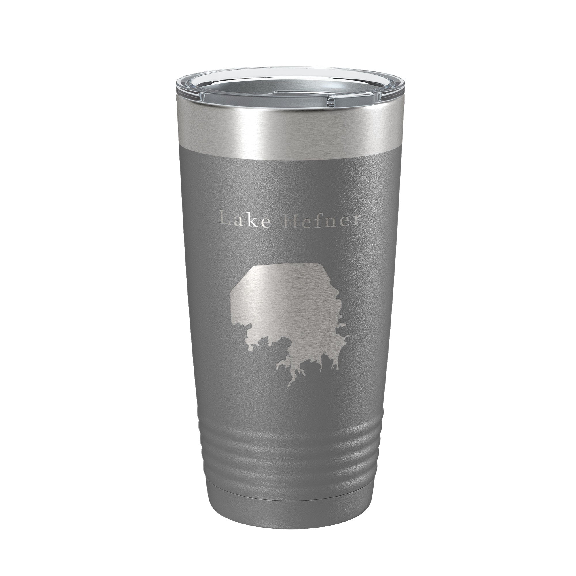 Lake Hefner Map Tumbler Travel Mug Insulated Laser Engraved Coffee Cup Oklahoma 20 oz