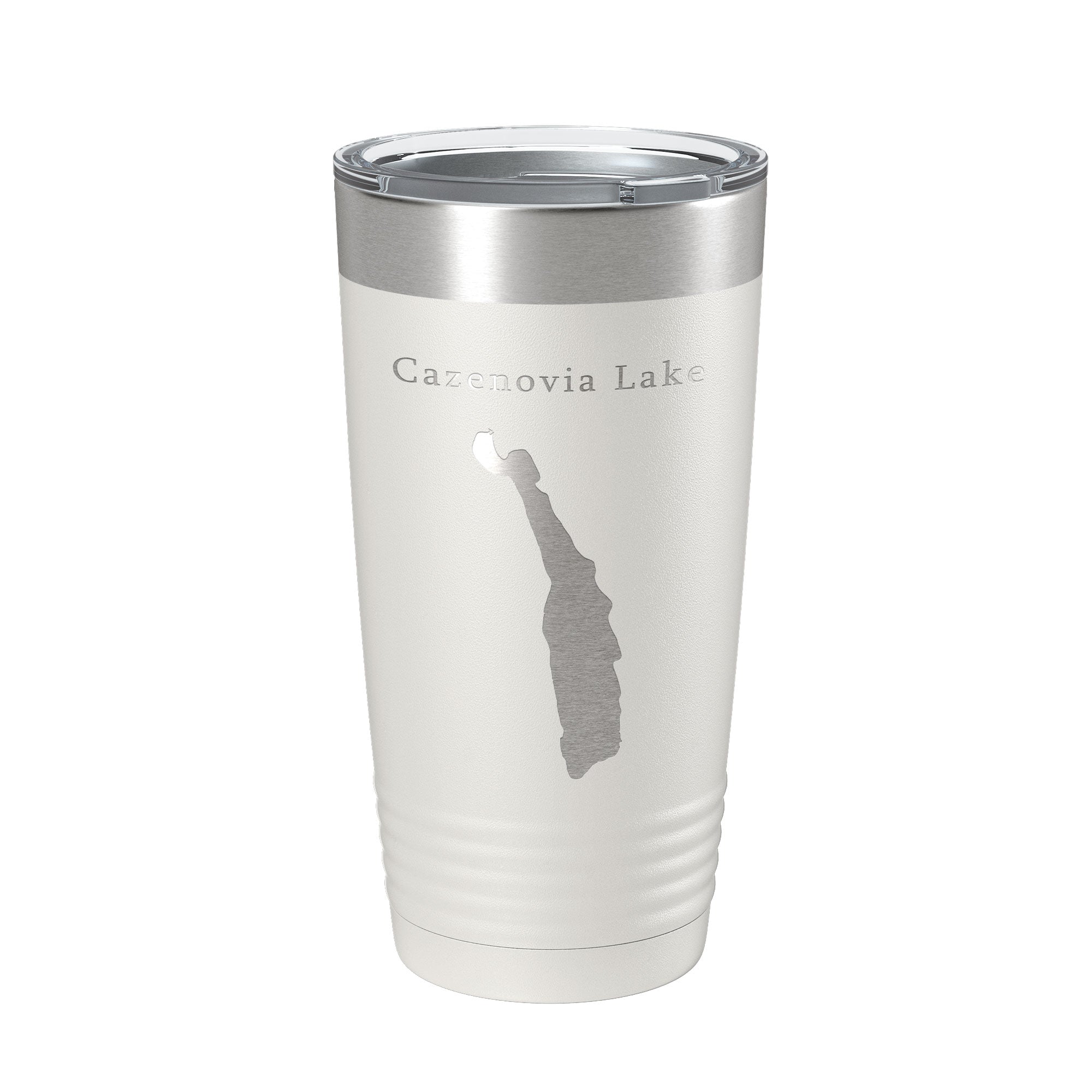 Cazenovia Lake Map Tumbler Travel Mug Insulated Laser Engraved Coffee Cup New York 20 oz