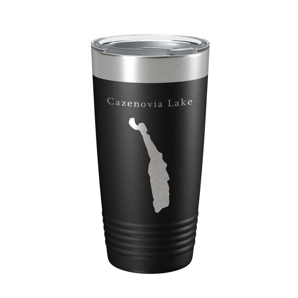 Cazenovia Lake Map Tumbler Travel Mug Insulated Laser Engraved Coffee Cup New York 20 oz
