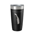 Cazenovia Lake Map Tumbler Travel Mug Insulated Laser Engraved Coffee Cup New York 20 oz