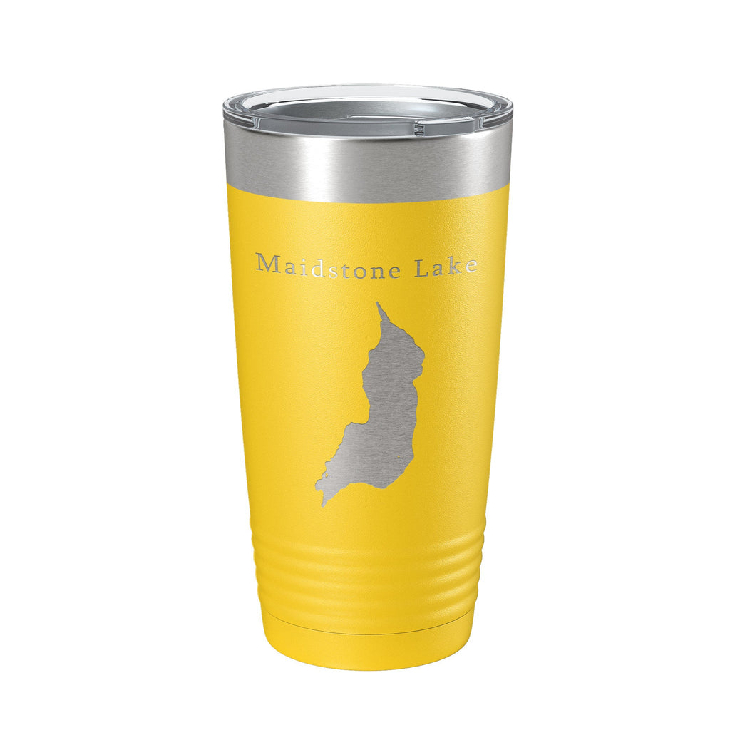 Maidstone Lake Map Tumbler Travel Mug Insulated Laser Engraved Coffee Cup Vermont 20 oz