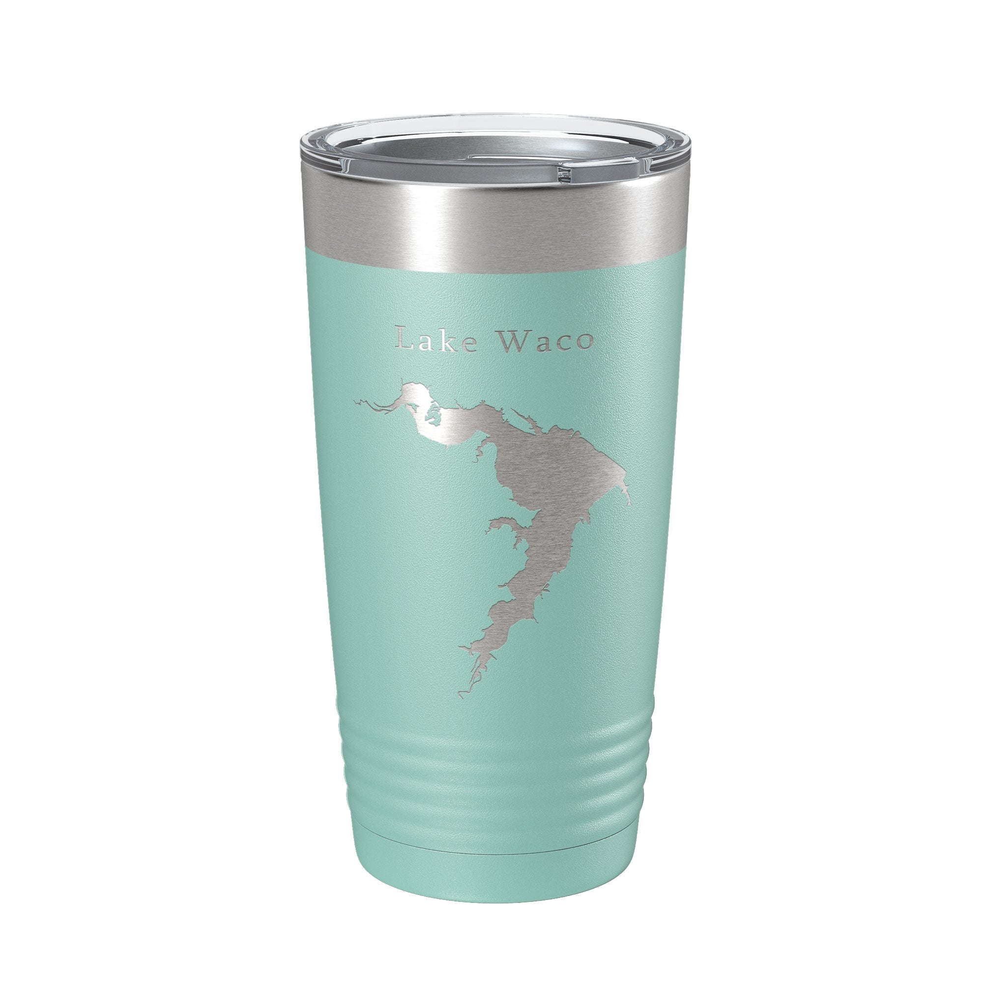 Lake Waco Map Tumbler Travel Mug Insulated Laser Engraved Coffee Cup Texas 20 oz
