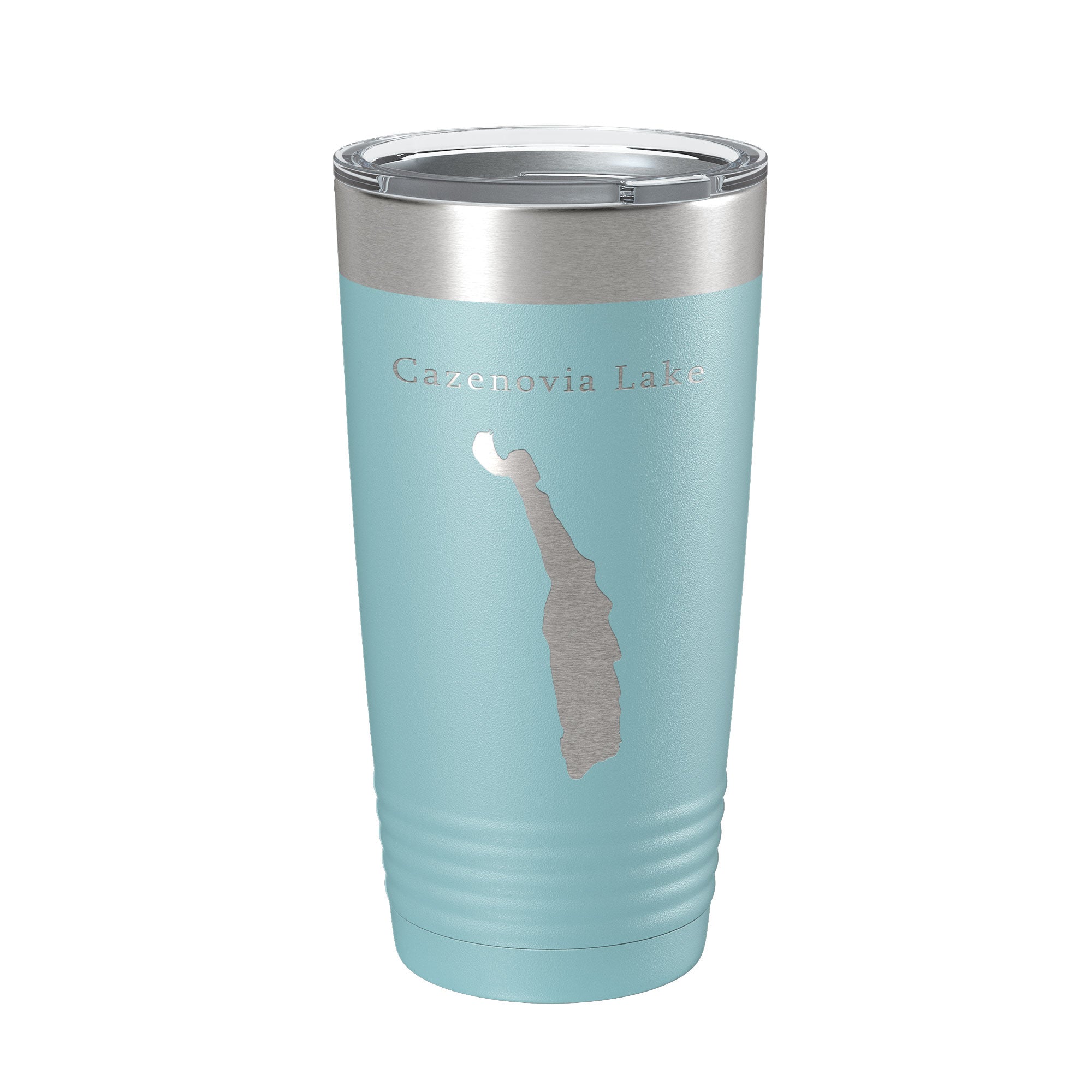 Cazenovia Lake Map Tumbler Travel Mug Insulated Laser Engraved Coffee Cup New York 20 oz