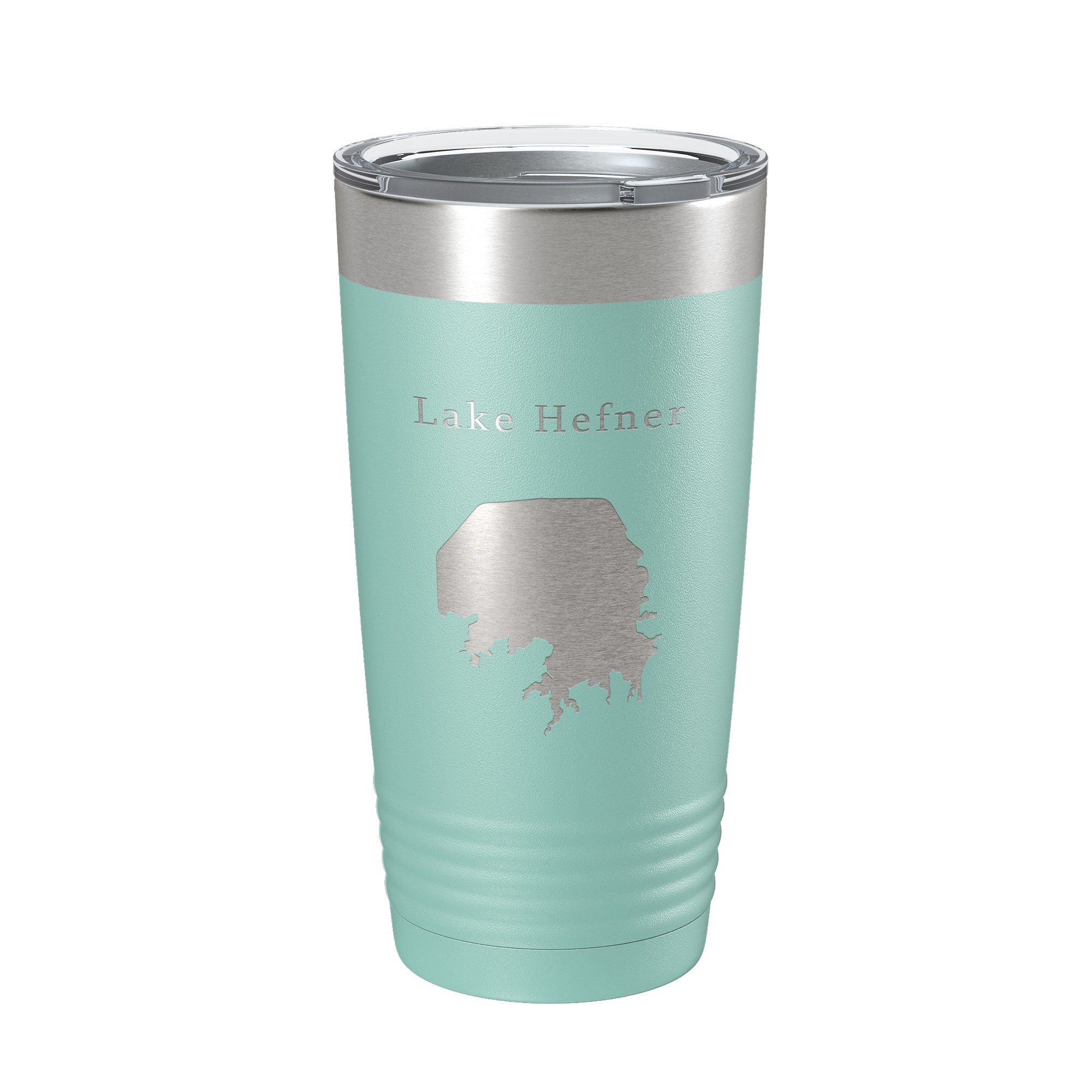 Lake Hefner Map Tumbler Travel Mug Insulated Laser Engraved Coffee Cup Oklahoma 20 oz