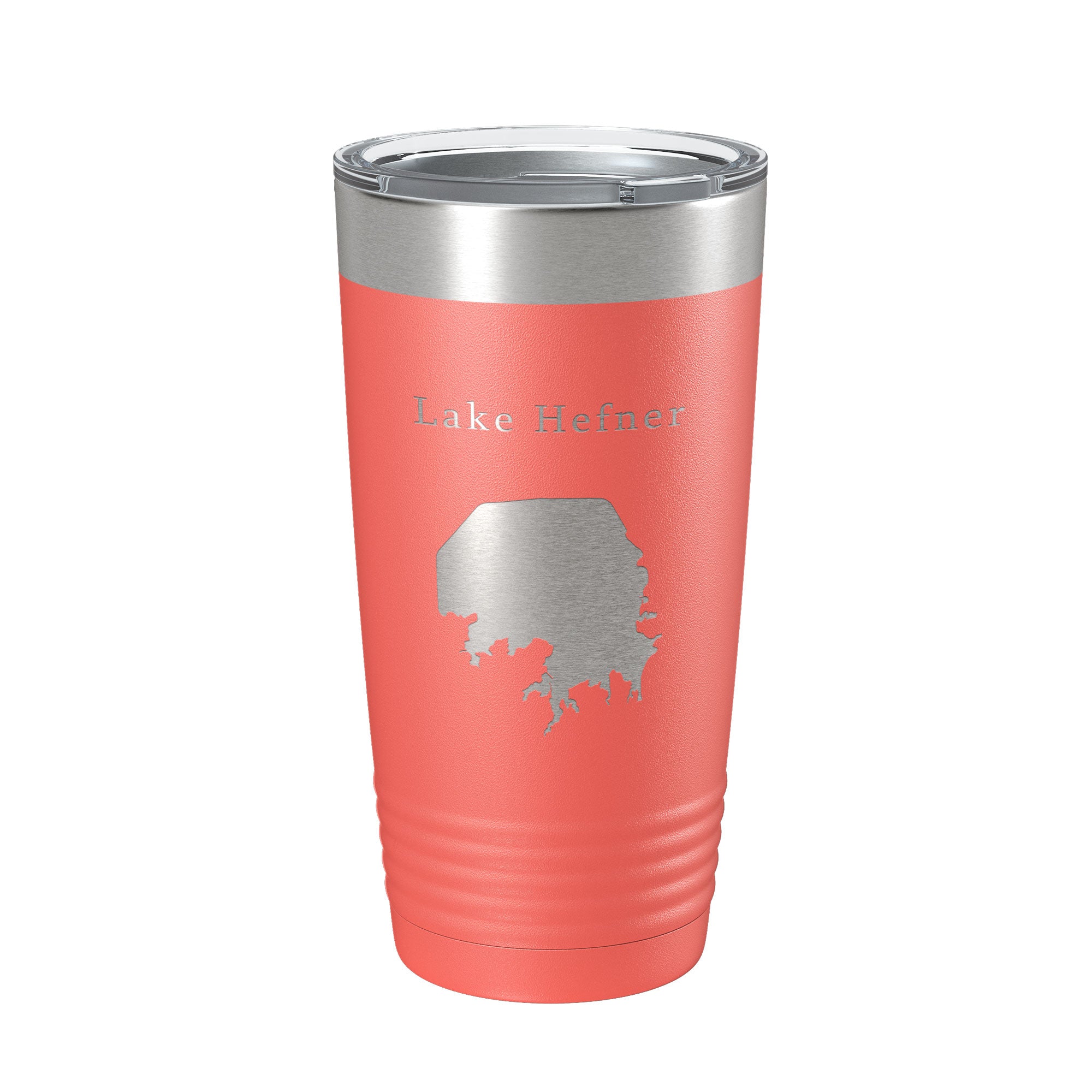 Lake Hefner Map Tumbler Travel Mug Insulated Laser Engraved Coffee Cup Oklahoma 20 oz