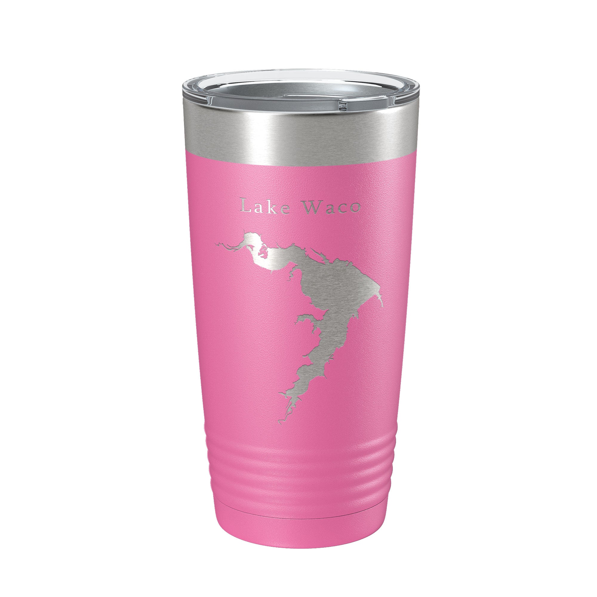 Lake Waco Map Tumbler Travel Mug Insulated Laser Engraved Coffee Cup Texas 20 oz