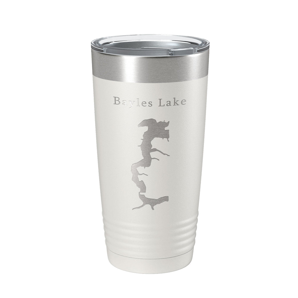 Bayles Lake Map Tumbler Travel Mug Insulated Laser Engraved Coffee Cup Illinois 20 oz