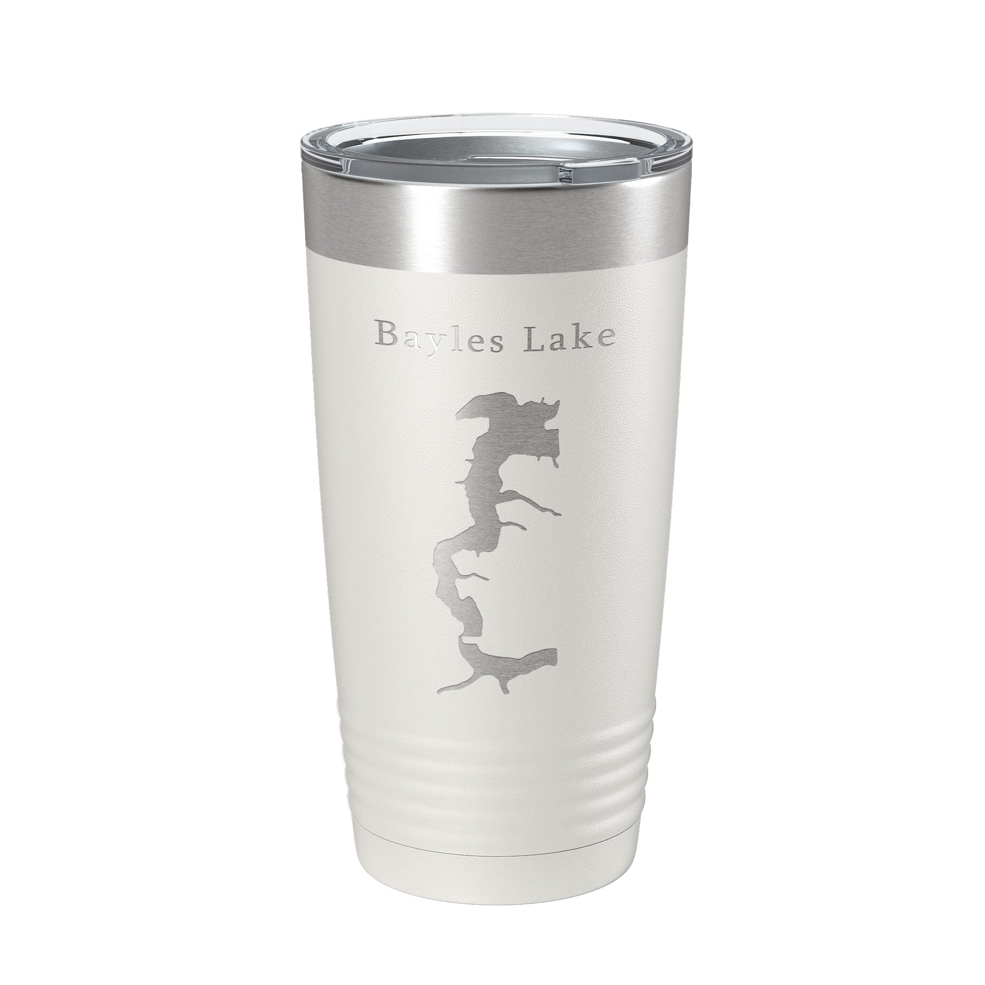 Bayles Lake Map Tumbler Travel Mug Insulated Laser Engraved Coffee Cup Illinois 20 oz
