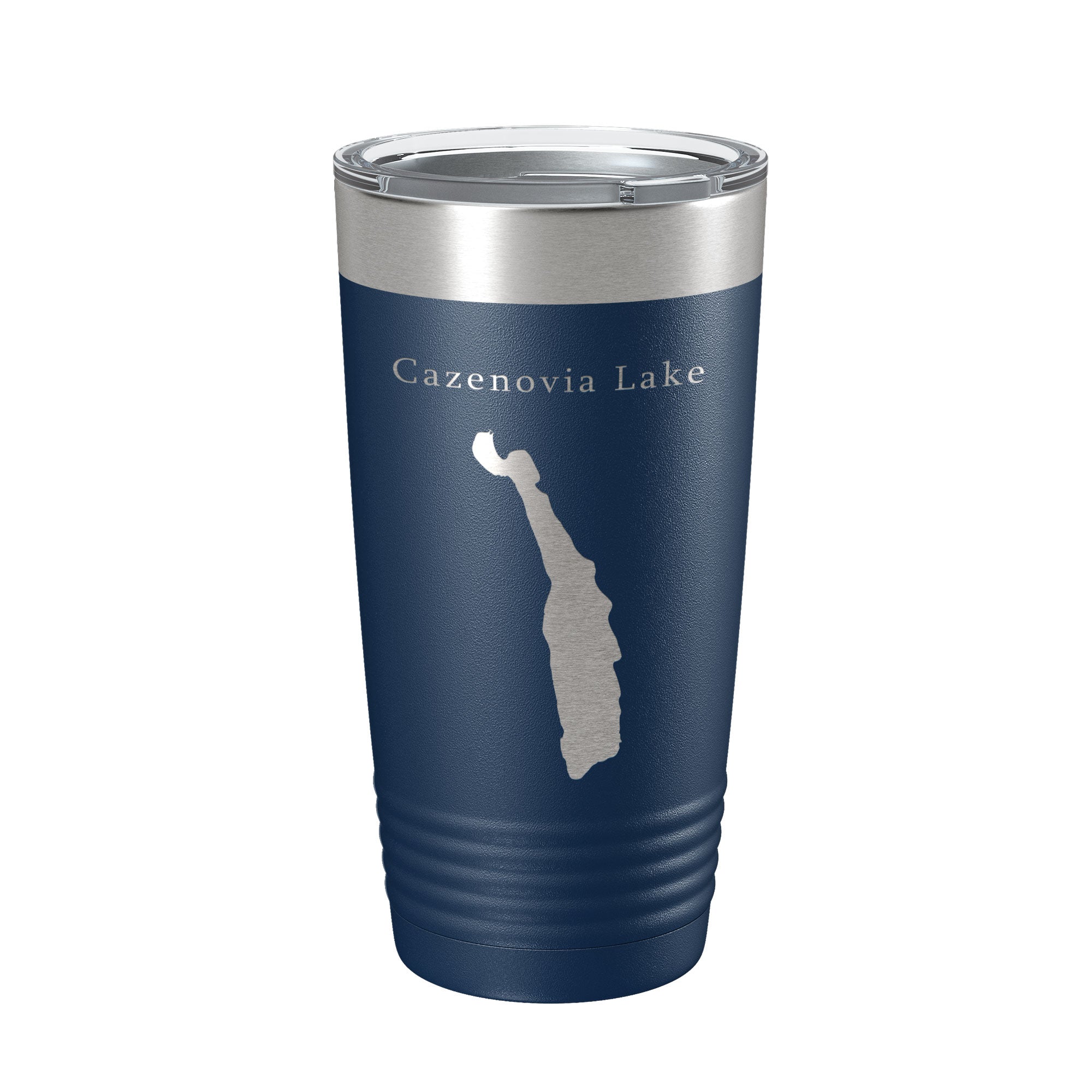 Cazenovia Lake Map Tumbler Travel Mug Insulated Laser Engraved Coffee Cup New York 20 oz