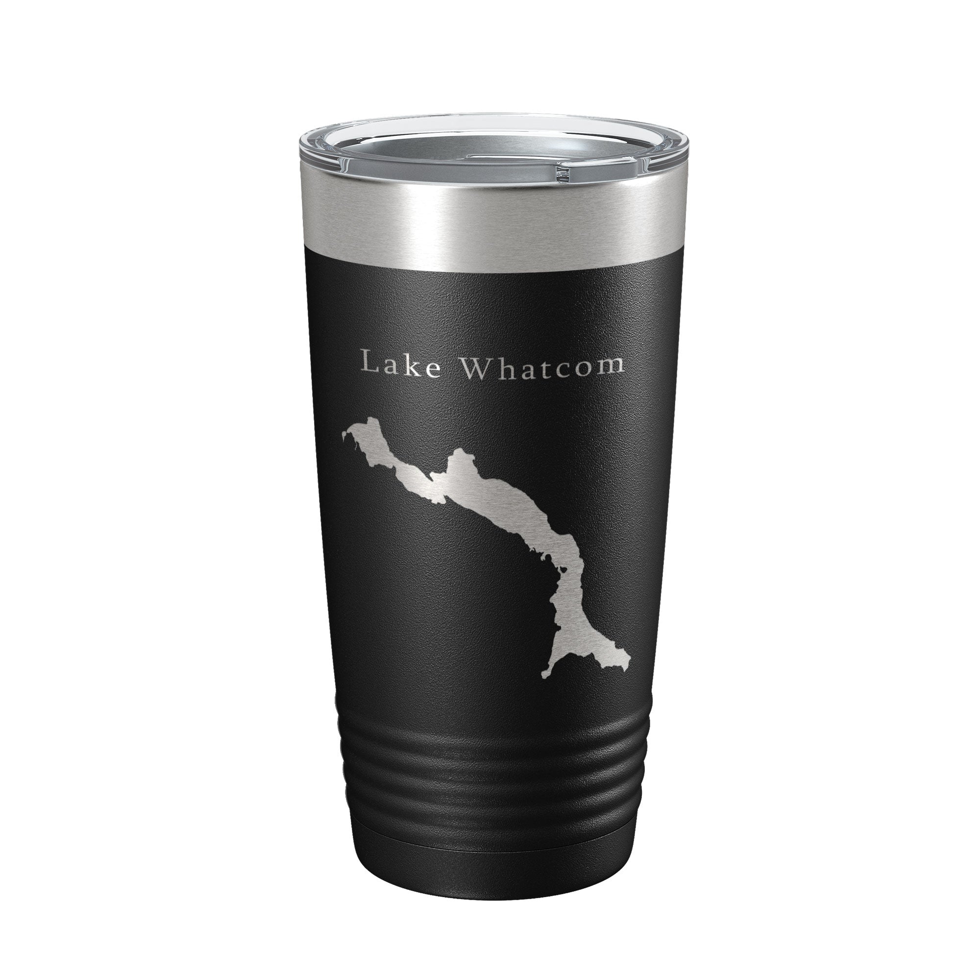 Lake Whatcom Map Tumbler Travel Mug Insulated Laser Engraved Coffee Cup Washington 20 oz