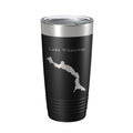 Lake Whatcom Map Tumbler Travel Mug Insulated Laser Engraved Coffee Cup Washington 20 oz