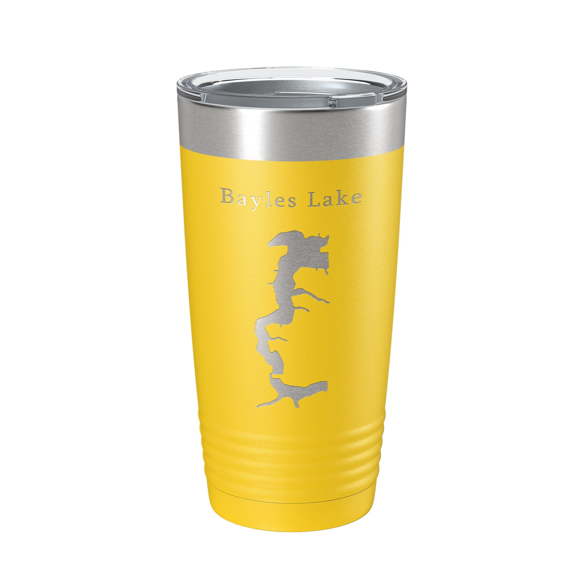 Bayles Lake Map Tumbler Travel Mug Insulated Laser Engraved Coffee Cup Illinois 20 oz