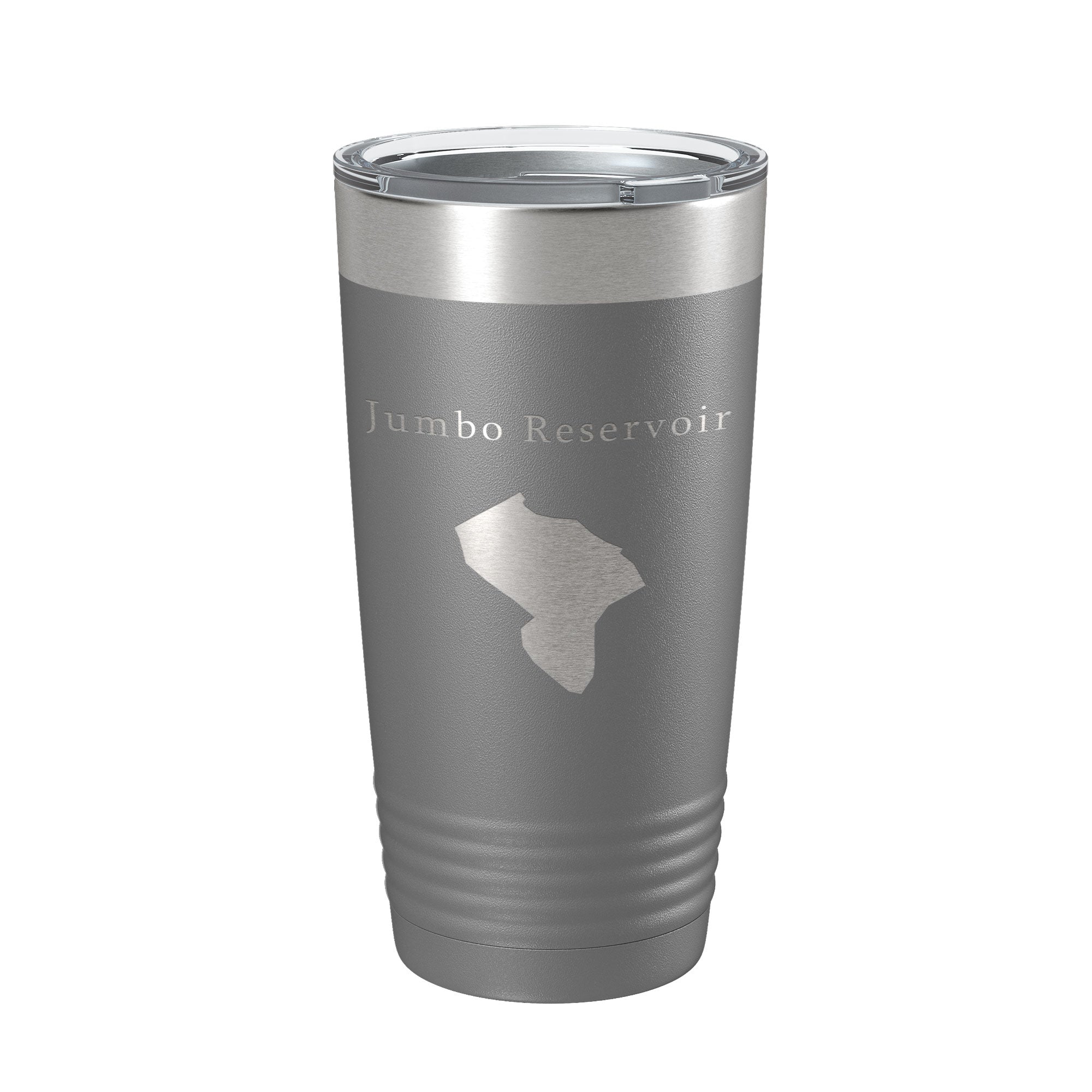 Jumbo Reservoir Tumbler Lake Map Travel Mug Insulated Laser Engraved Coffee Cup Colorado 20 oz