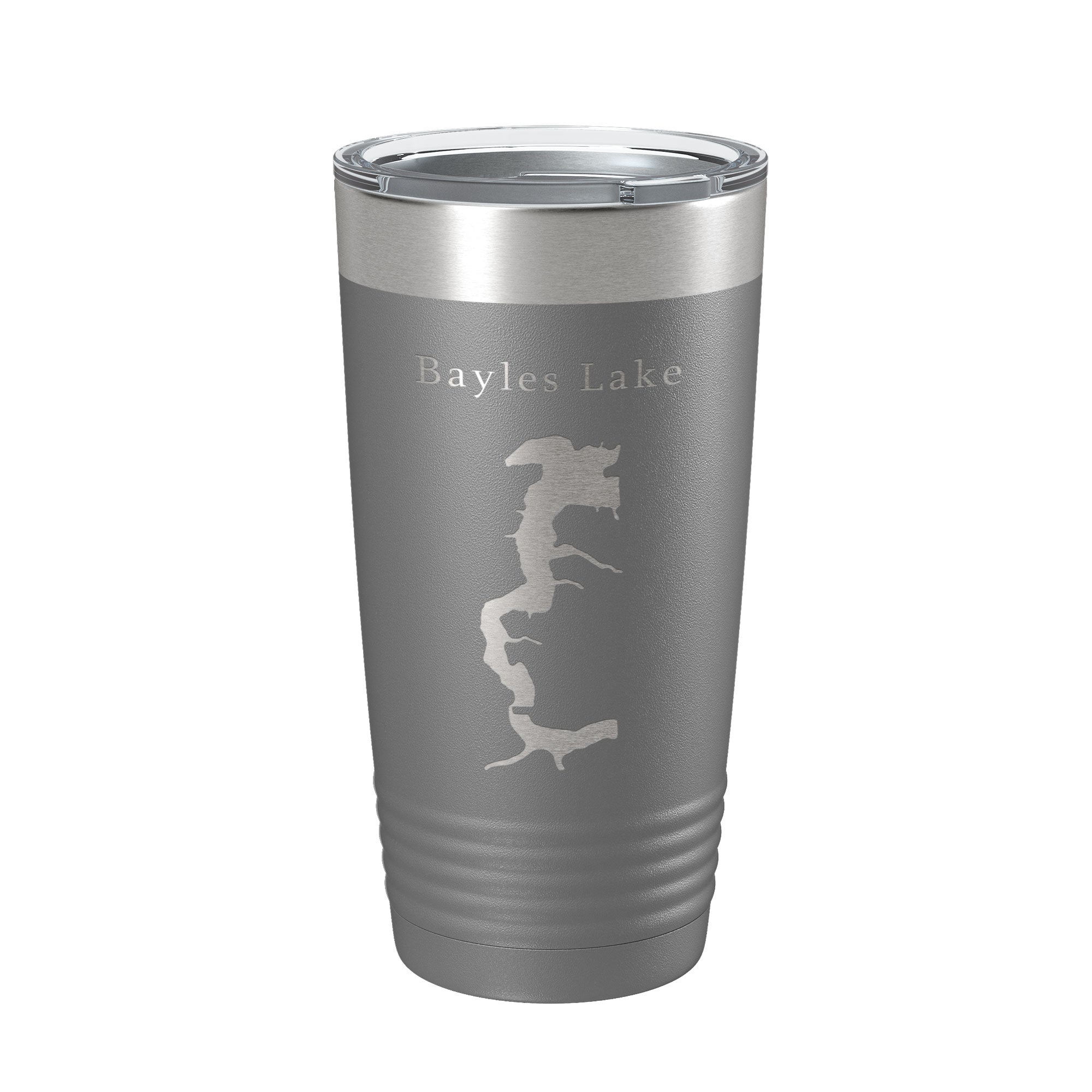 Bayles Lake Map Tumbler Travel Mug Insulated Laser Engraved Coffee Cup Illinois 20 oz