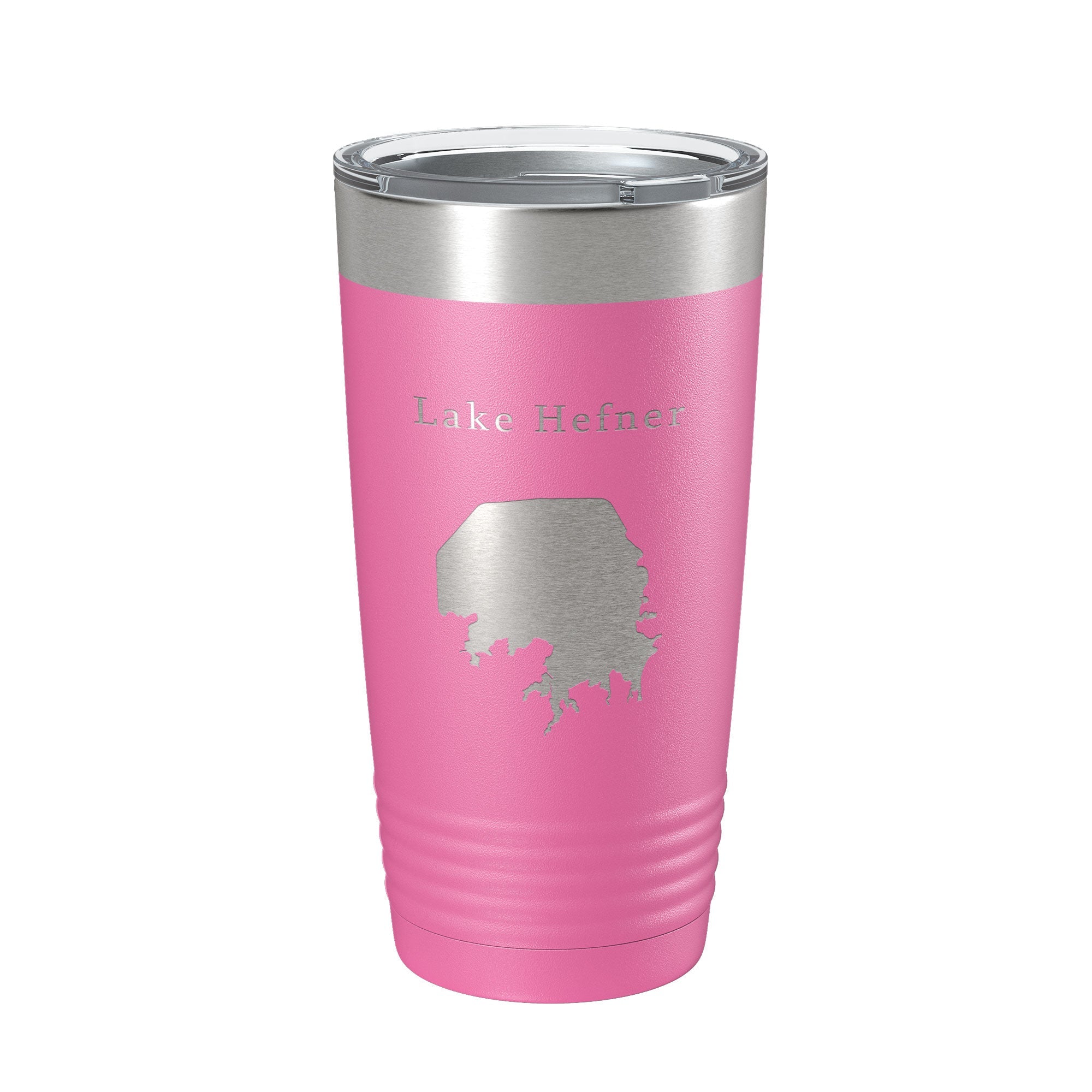 Lake Hefner Map Tumbler Travel Mug Insulated Laser Engraved Coffee Cup Oklahoma 20 oz