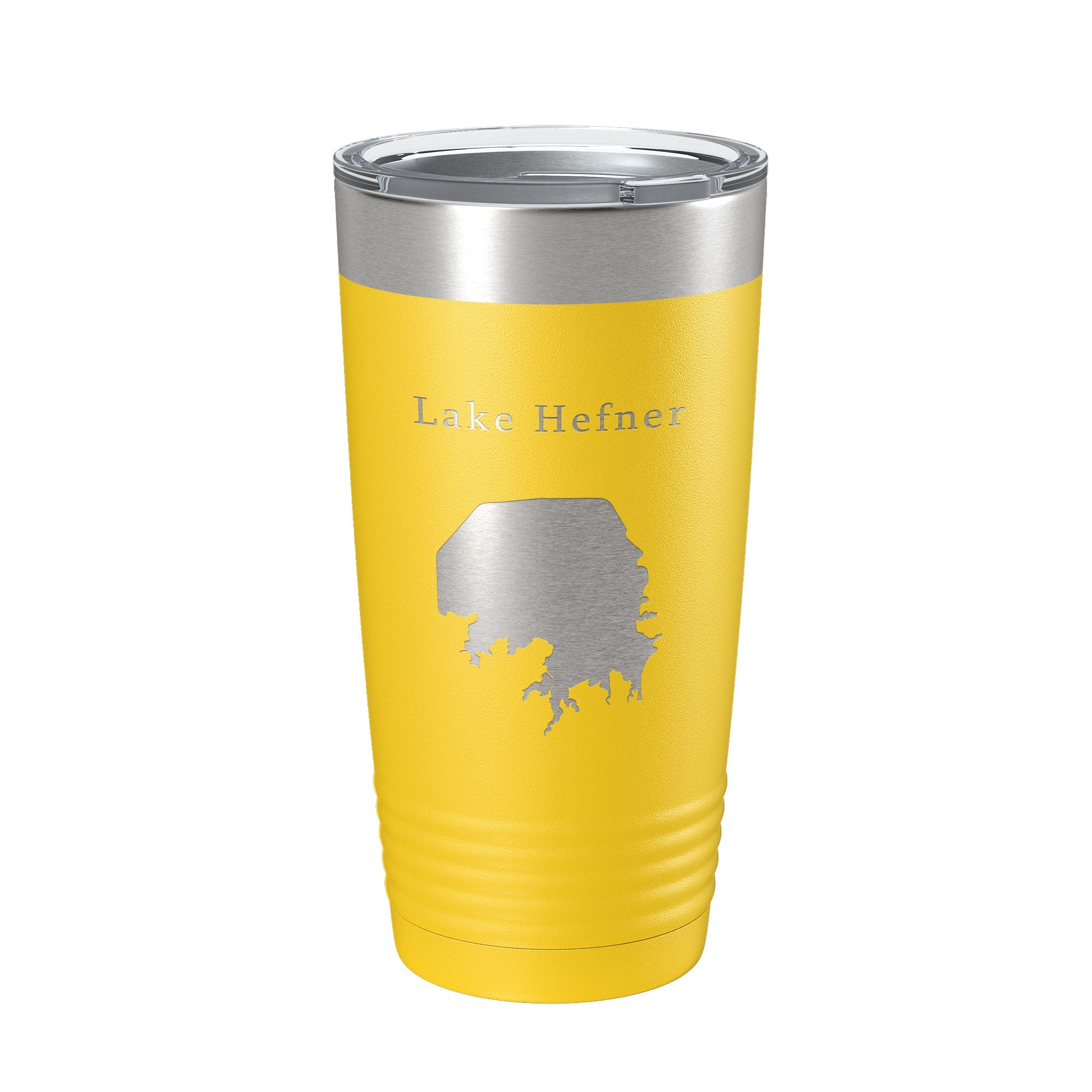 Lake Hefner Map Tumbler Travel Mug Insulated Laser Engraved Coffee Cup Oklahoma 20 oz