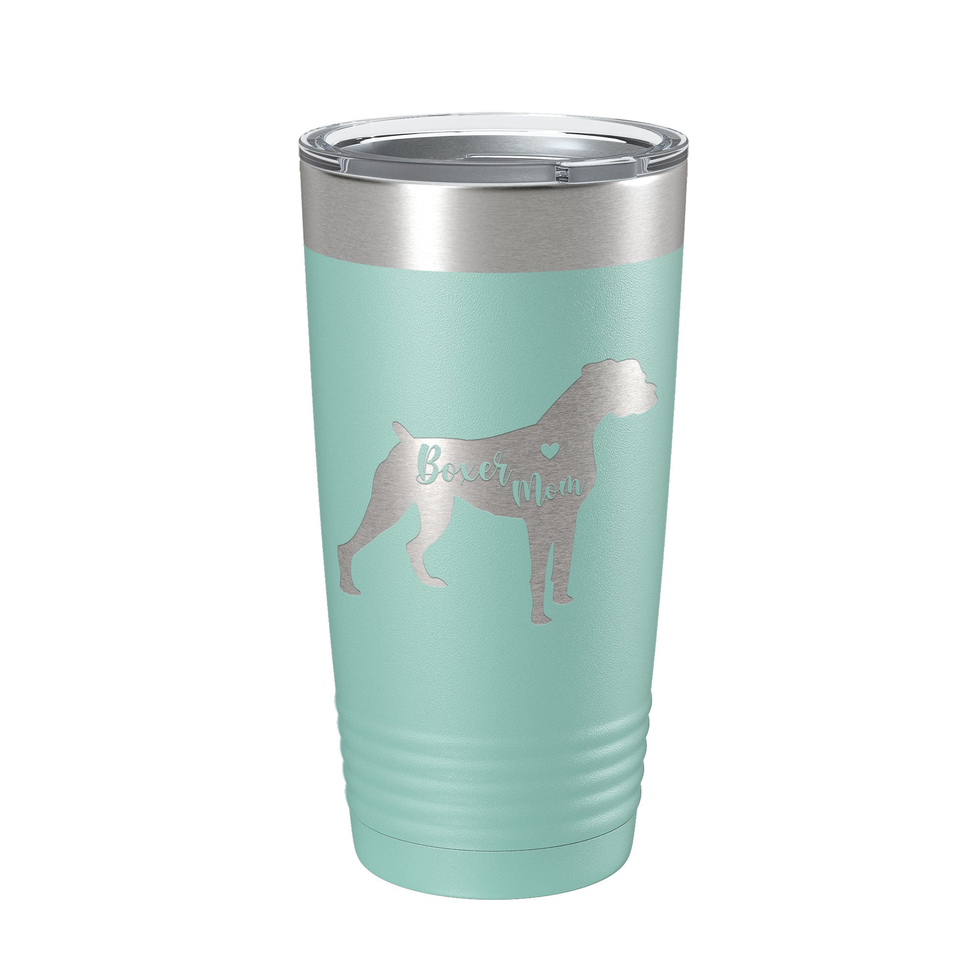 Boxer Mom Tumbler Dog Travel Mug Gift Insulated Laser Engraved Coffee Cup 20 oz