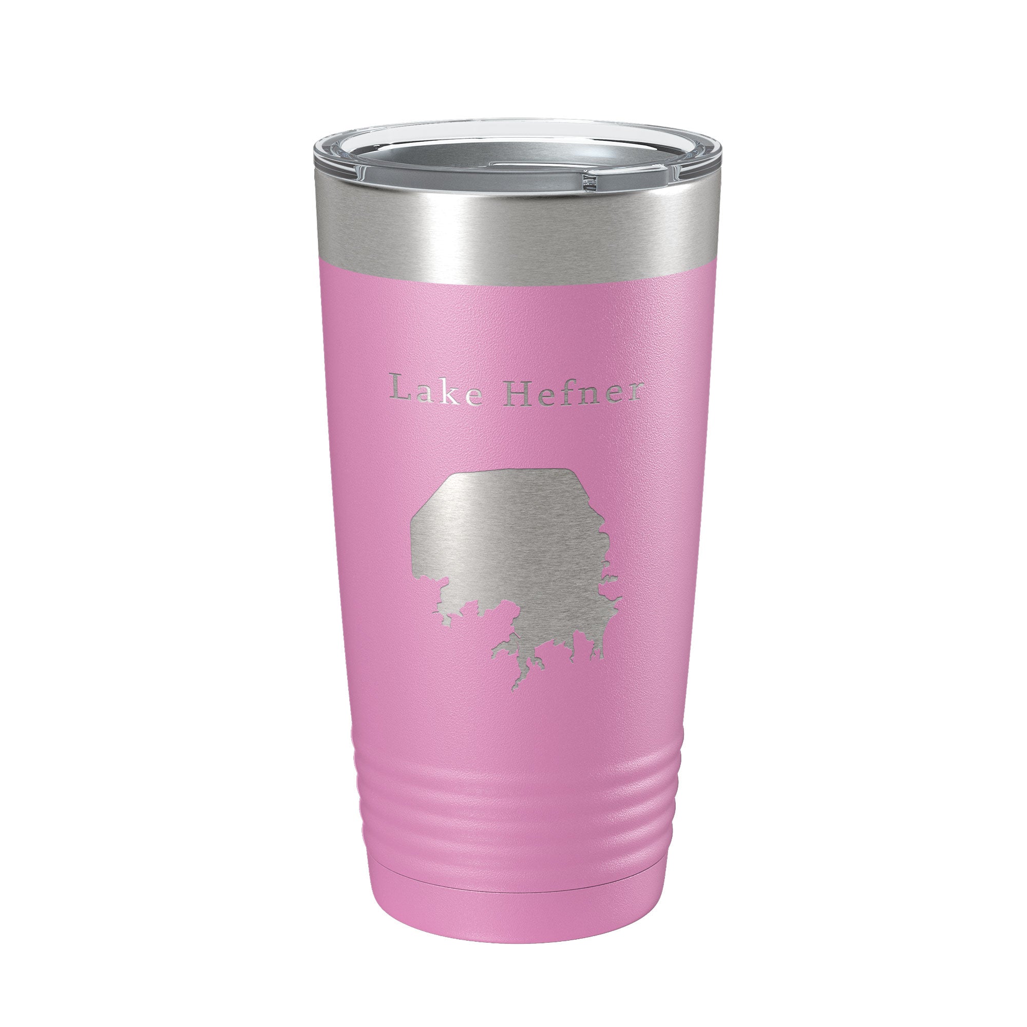 Lake Hefner Map Tumbler Travel Mug Insulated Laser Engraved Coffee Cup Oklahoma 20 oz