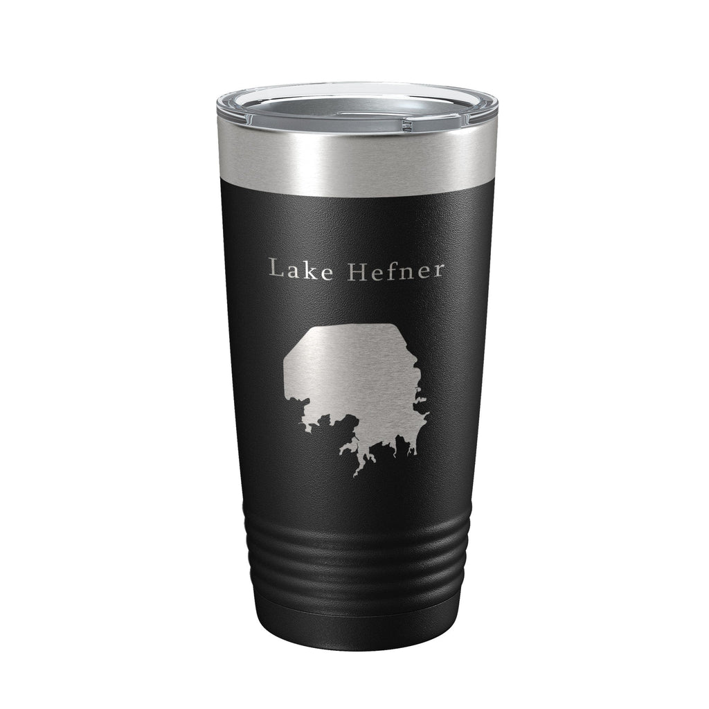 Lake Hefner Map Tumbler Travel Mug Insulated Laser Engraved Coffee Cup Oklahoma 20 oz