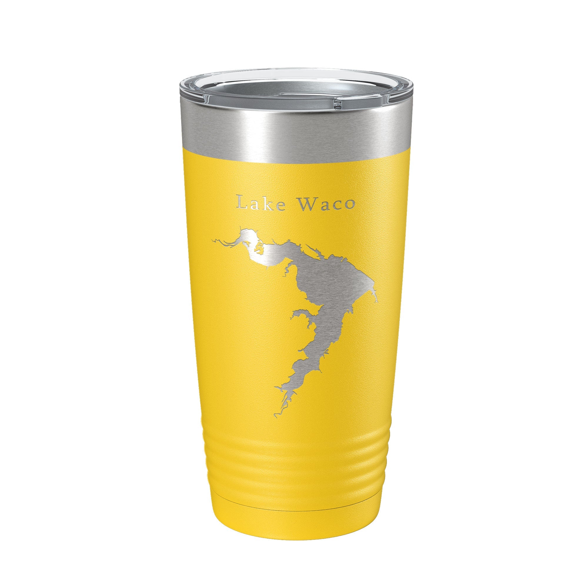 Lake Waco Map Tumbler Travel Mug Insulated Laser Engraved Coffee Cup Texas 20 oz