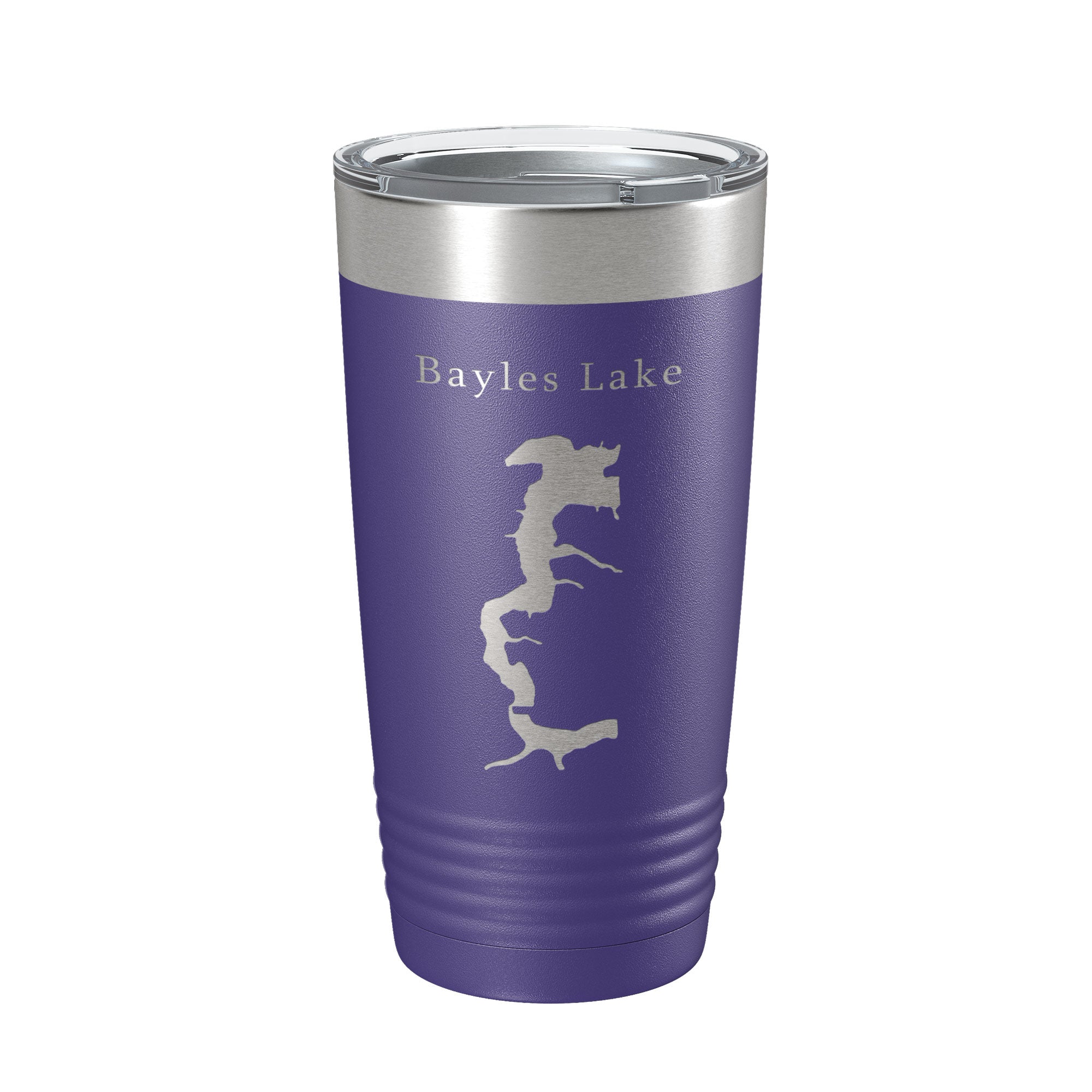 Bayles Lake Map Tumbler Travel Mug Insulated Laser Engraved Coffee Cup Illinois 20 oz
