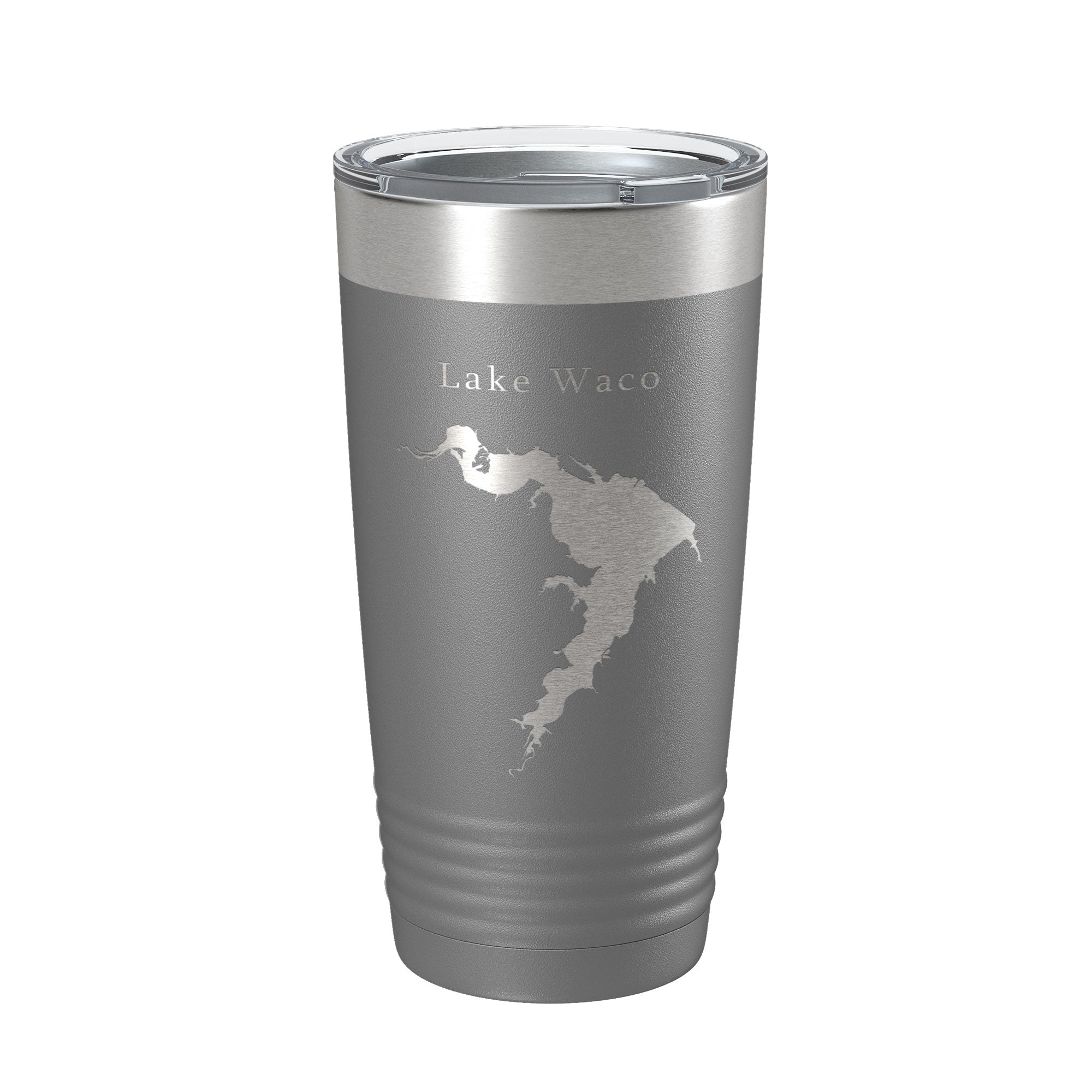 Lake Waco Map Tumbler Travel Mug Insulated Laser Engraved Coffee Cup Texas 20 oz