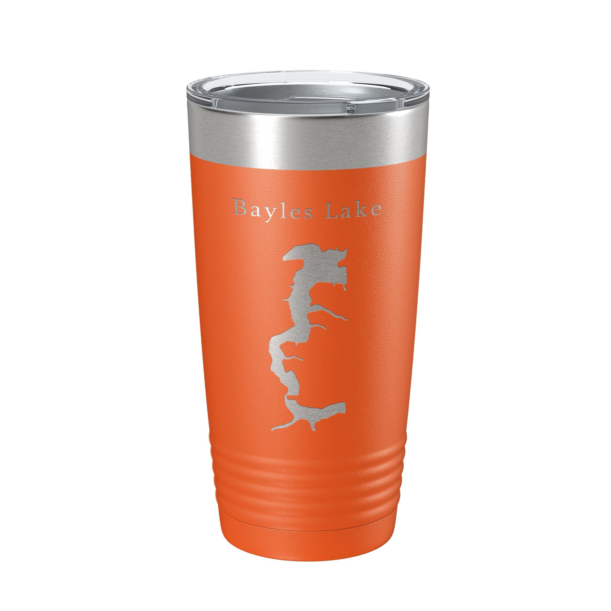 Bayles Lake Map Tumbler Travel Mug Insulated Laser Engraved Coffee Cup Illinois 20 oz