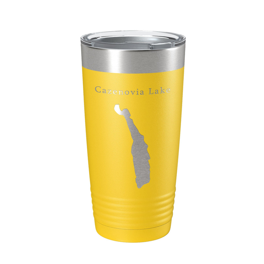 Cazenovia Lake Map Tumbler Travel Mug Insulated Laser Engraved Coffee Cup New York 20 oz