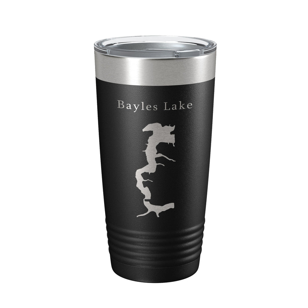 Bayles Lake Map Tumbler Travel Mug Insulated Laser Engraved Coffee Cup Illinois 20 oz