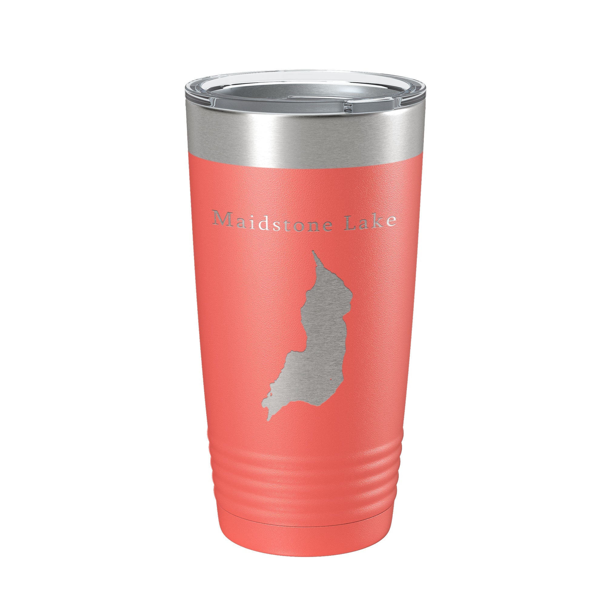 Maidstone Lake Map Tumbler Travel Mug Insulated Laser Engraved Coffee Cup Vermont 20 oz