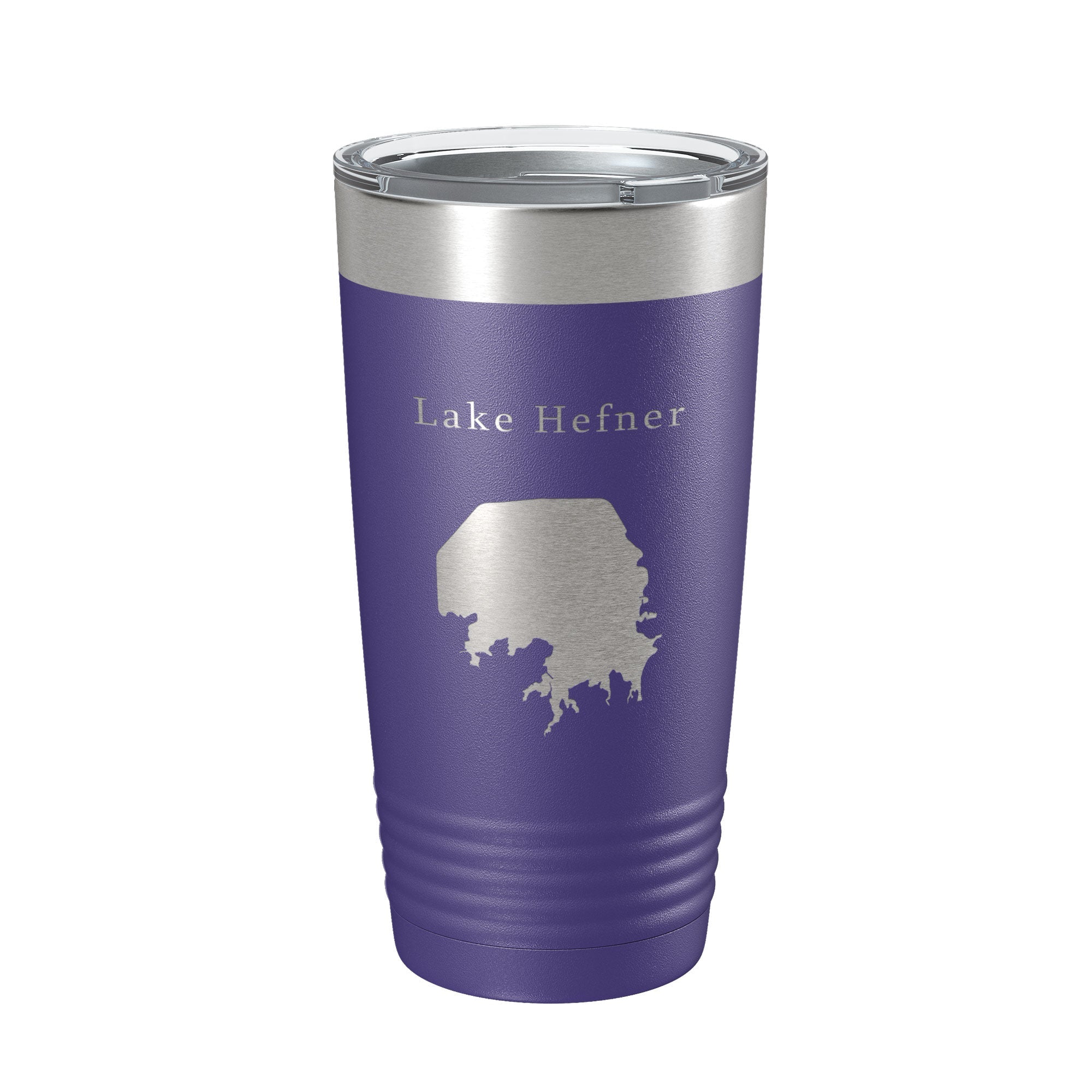 Lake Hefner Map Tumbler Travel Mug Insulated Laser Engraved Coffee Cup Oklahoma 20 oz