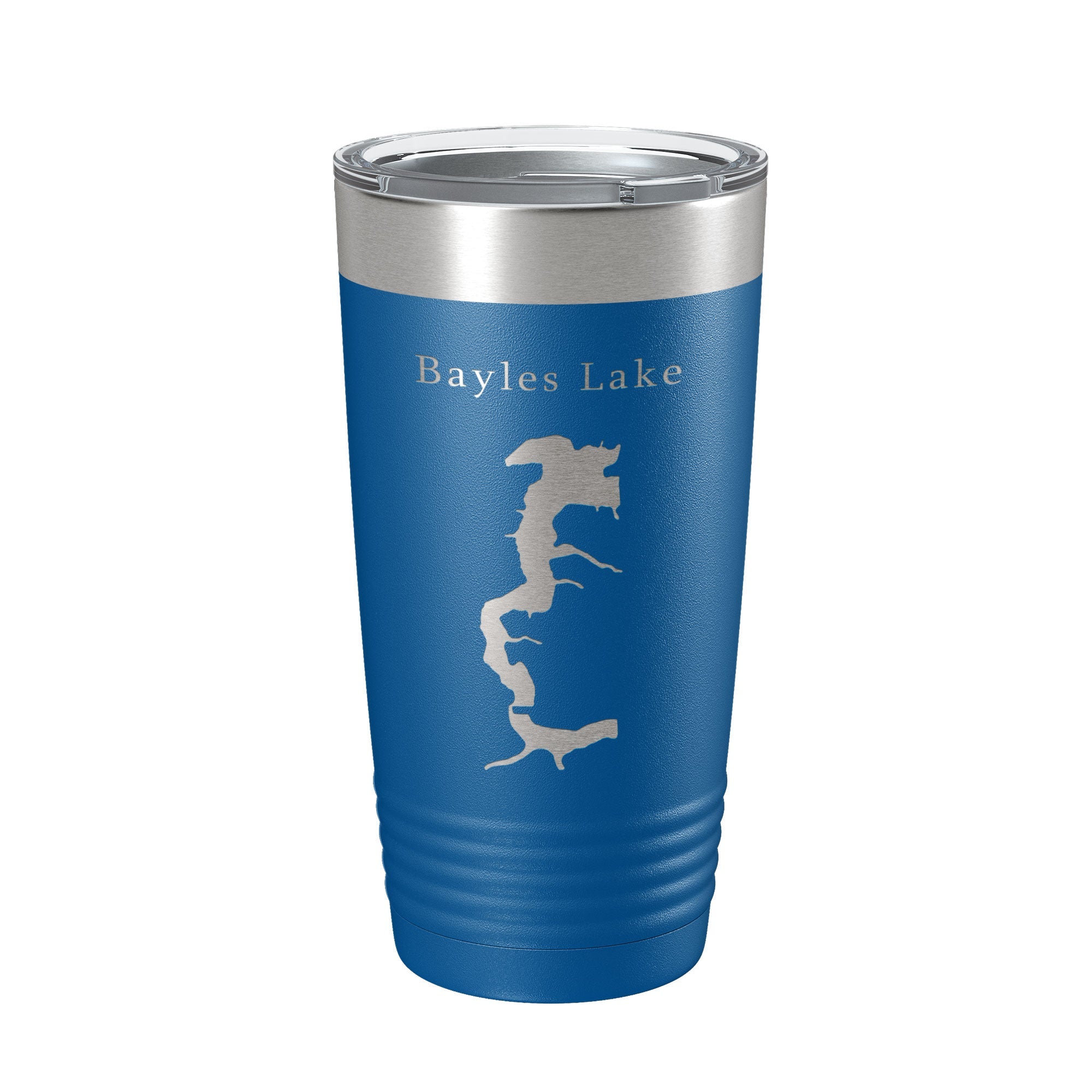 Bayles Lake Map Tumbler Travel Mug Insulated Laser Engraved Coffee Cup Illinois 20 oz