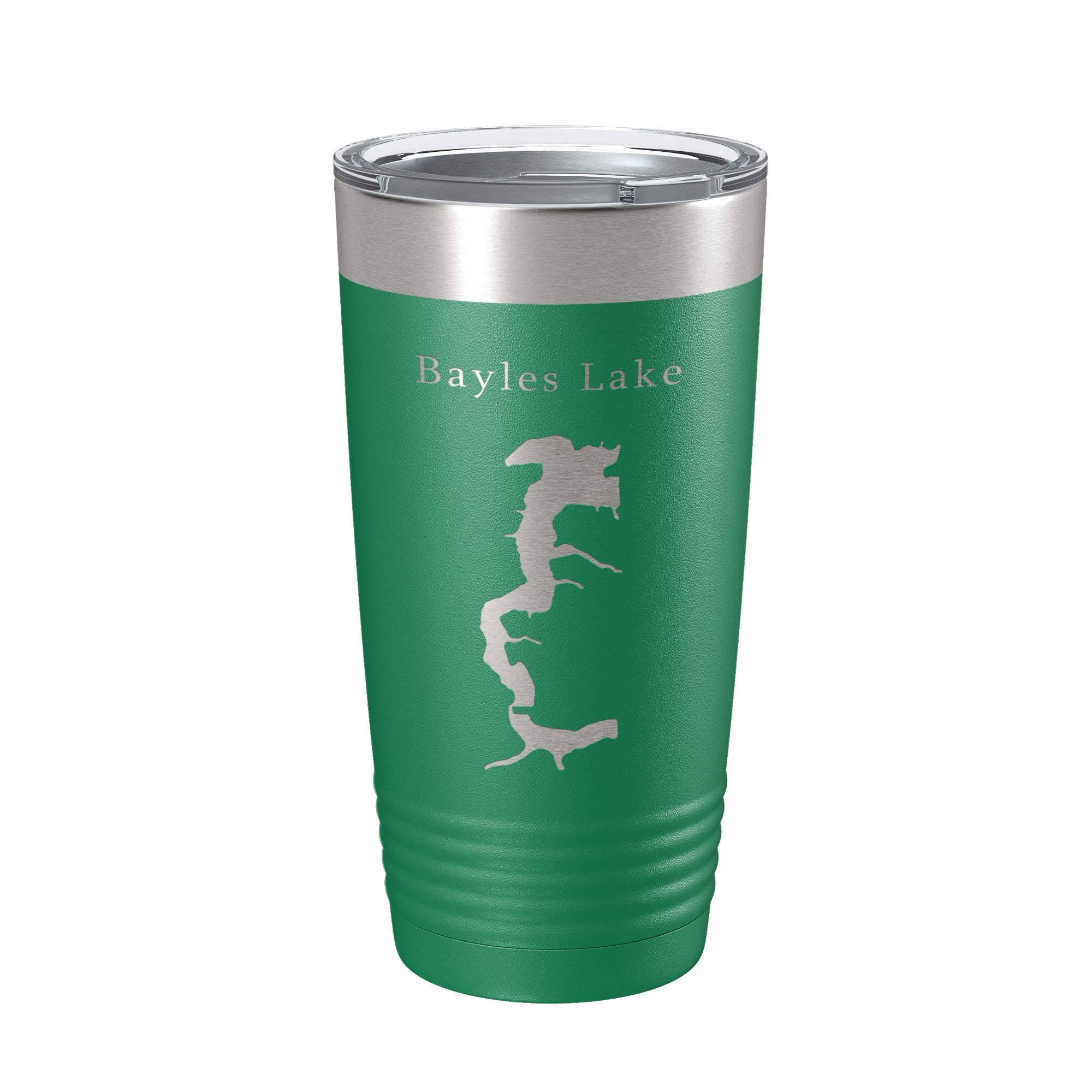 Bayles Lake Map Tumbler Travel Mug Insulated Laser Engraved Coffee Cup Illinois 20 oz